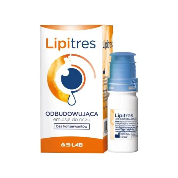 LIPITRES Odbudowująca Emulsja krople do oczu, 10 ml