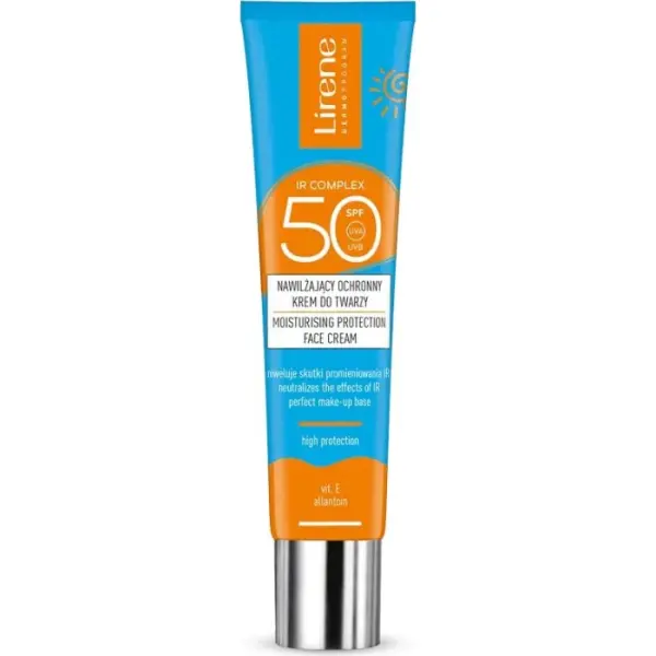 LIRENE SUN Nawilżający ochronny krem do twarzy SPF50+, 40 ml