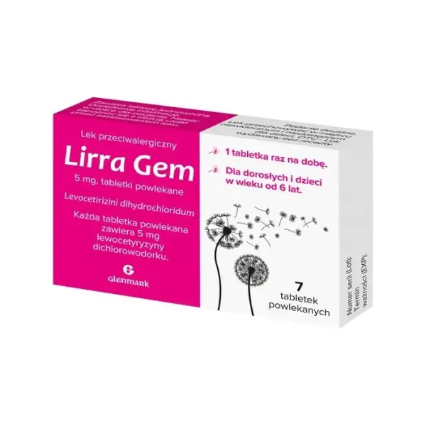 LIRRA Gem 5 mg, 7 tabletek