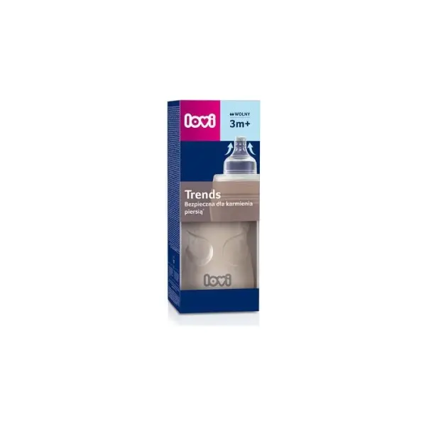 LOVI Trends butelka 250 ml 3m+ Beige 21/563, 1 sztuka