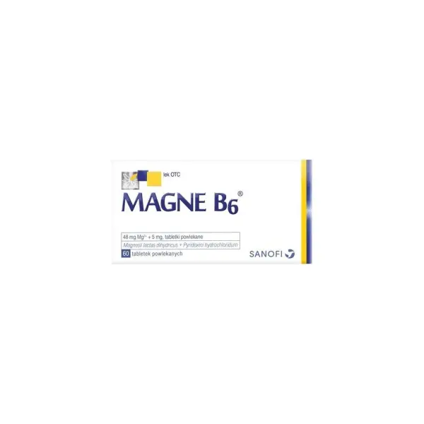Magne B6 48mg + 5mg 60 tabletek