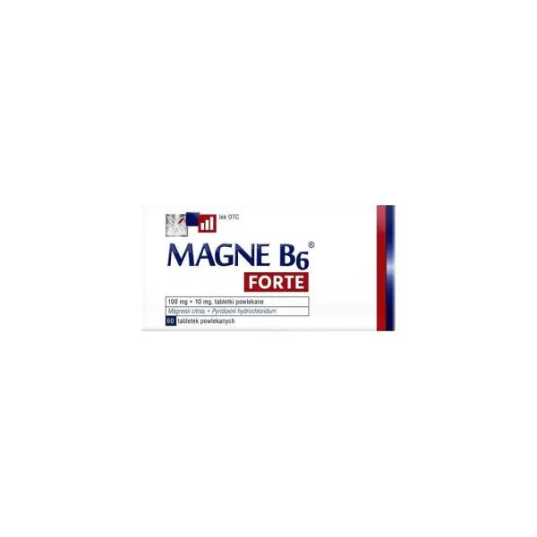 Magne B6 Forte 100mg + 10mg  60 tabletek