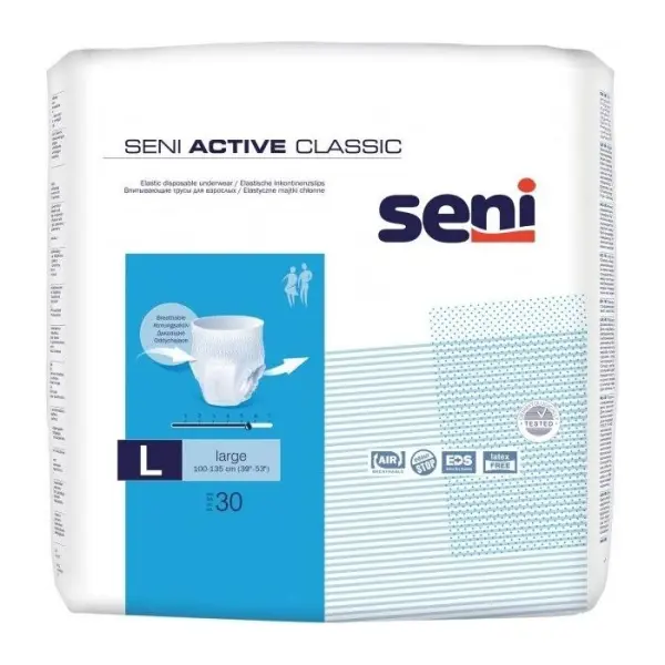 Majtki chłonne SENI ACTIVE CLASSIC large 30 sztuk