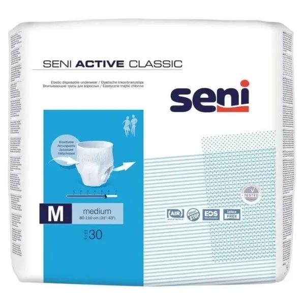 Majtki chłonne SENI ACTIVE CLASSIC medium 30 sztuk