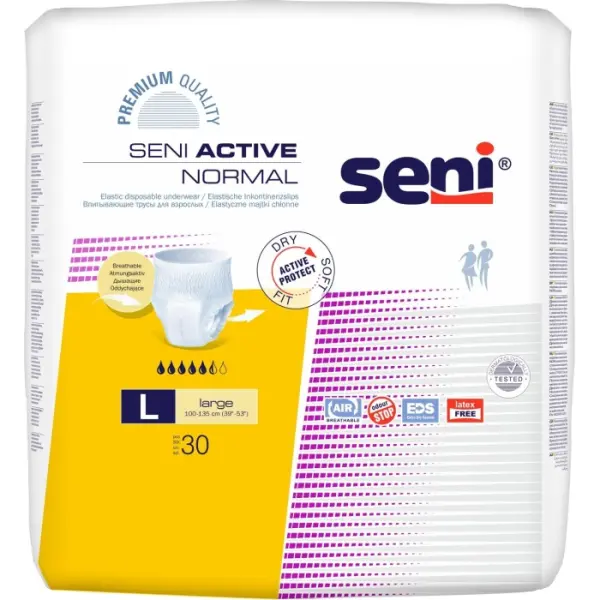 Majtki chłonne SENI ACTIVE NORMAL large 30 sztuk