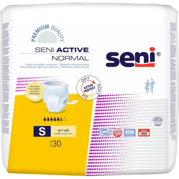 Majtki chłonne SENI ACTIVE NORMAL small 30 sztuk