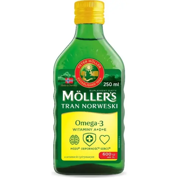 Mollers Tran cytrynowy płyn 250 ml
