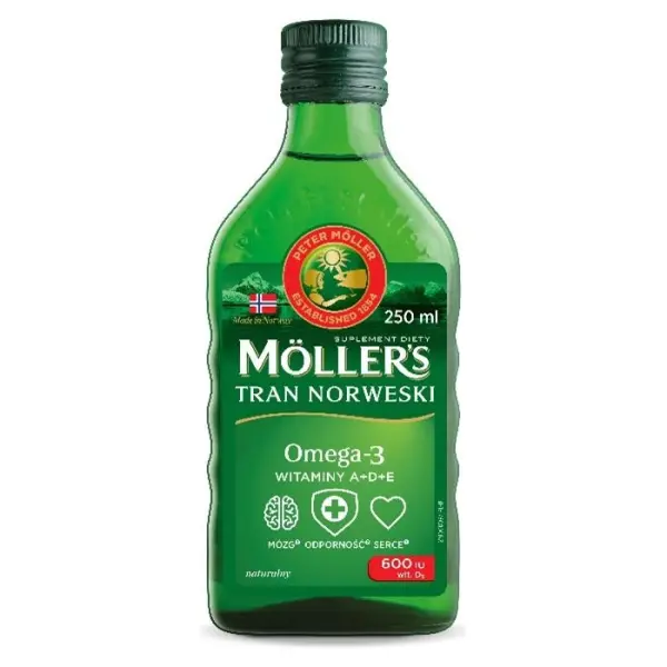 Mollers Tran Norweski naturalny płyn 250 ml