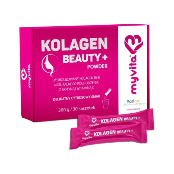 MYVITA Kolagen Beauty+ Powder, 30 saszetek