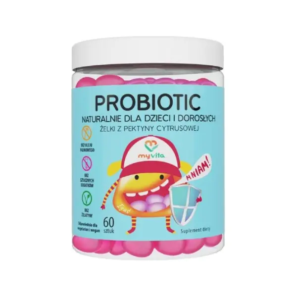 MYVITA Żelki Probiotic dla Dzieci i Dorosłych, 60 Sztuk