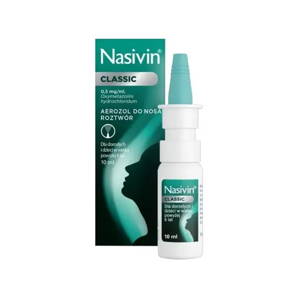 Nasivin Classic aerozol do nosa 10 ml