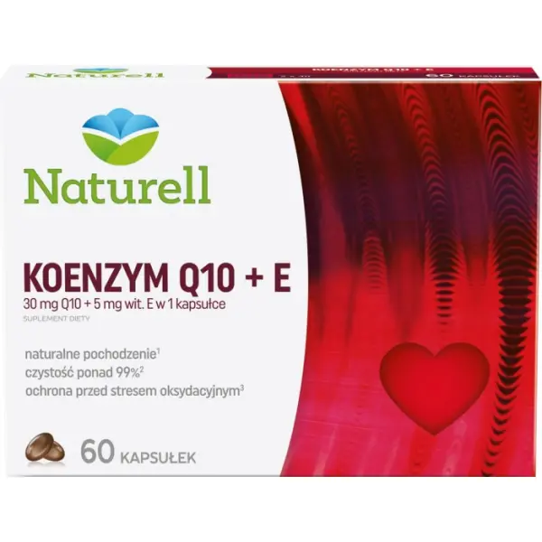 NATURELL Koenzym Q-10+E 0,03g 60 kapsułek