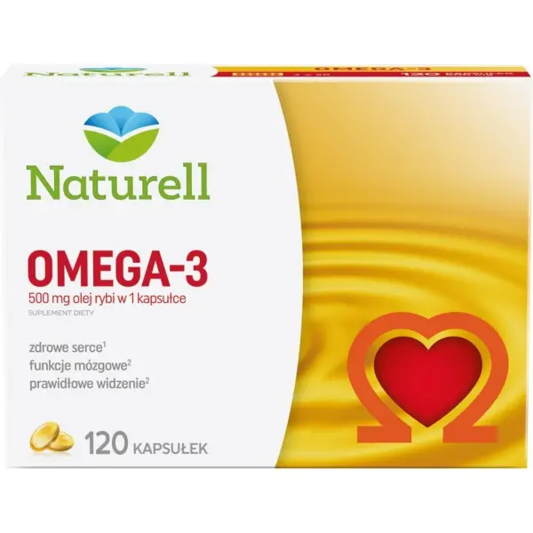NATURELL Omega-3 0,5 g 120 kapsułek