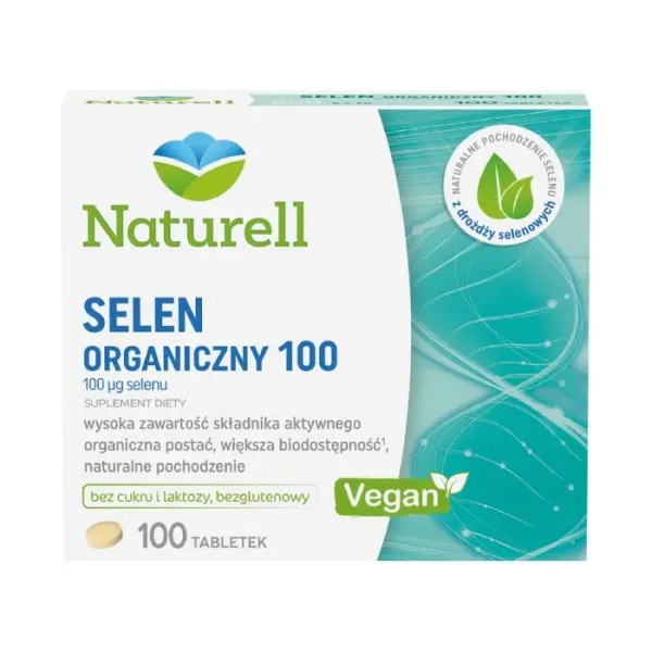 NATURELL Selen organiczny, 100 tabletek
