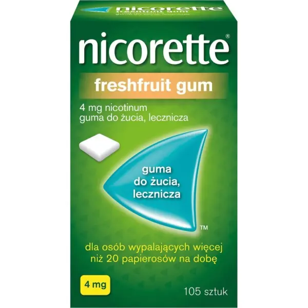 Nicorette FreshFruit Gum 4mg 105 sztuk