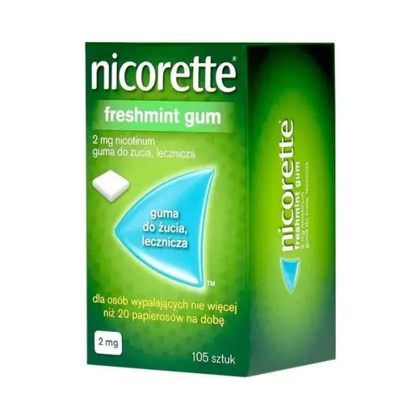 NICORETTE FRESHMINT 2 mg, na rzucanie palenia, 105 sztuk