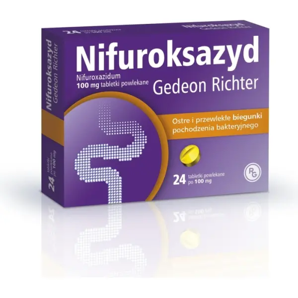 Nifuroksazyd 100mg 24 tabletki