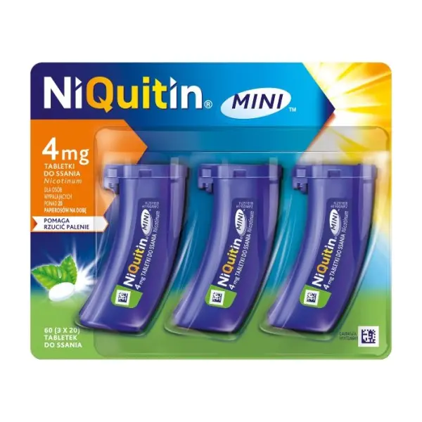 NiQuitin Mini 4 mg 60 tabletek do ssania