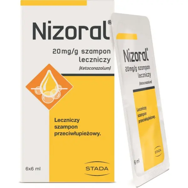 Nizoral szampon przeciwłupieżowy 6 saszetek po 6 ml