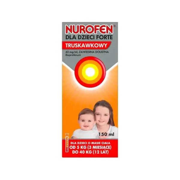 NUROFEN dla dzieci forte zawiesina truskawkowa, 150 ml