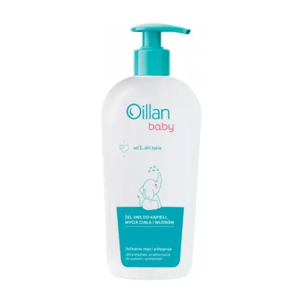 OILLAN BABY Żel do kąpieli i mycia ciała i włosów, 750 ml