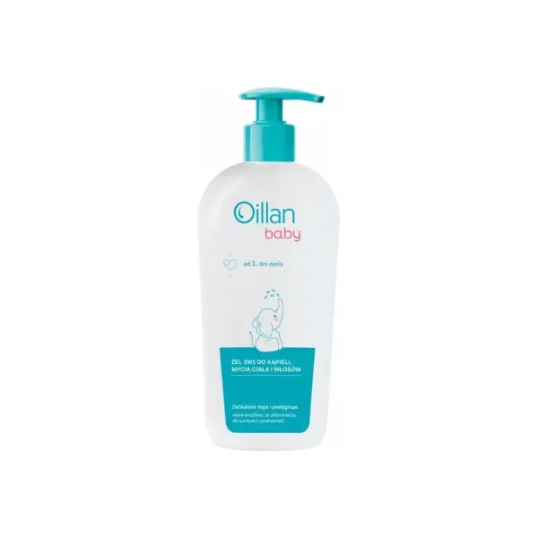 OILLAN BABY Żel do mycia ciała i włosów 3w1 400ml