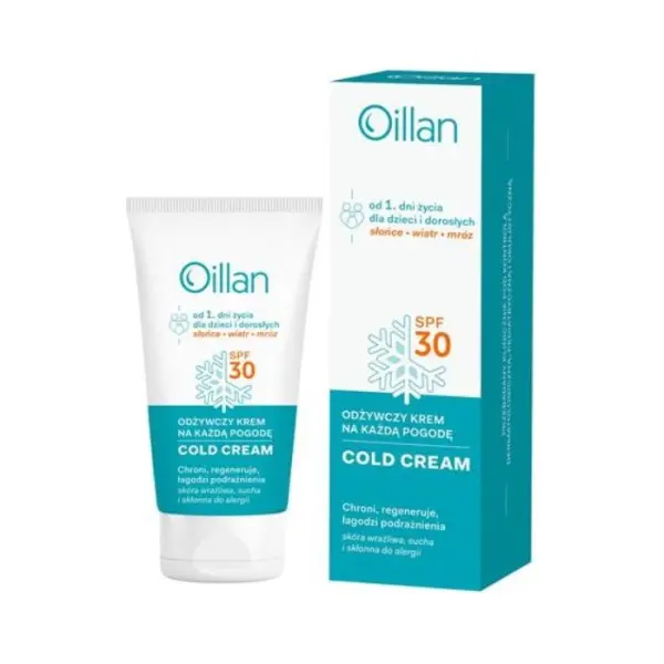 OILLAN COLD CREAM Krem odżywczy na każdą pogodę SPF30, 50 ml