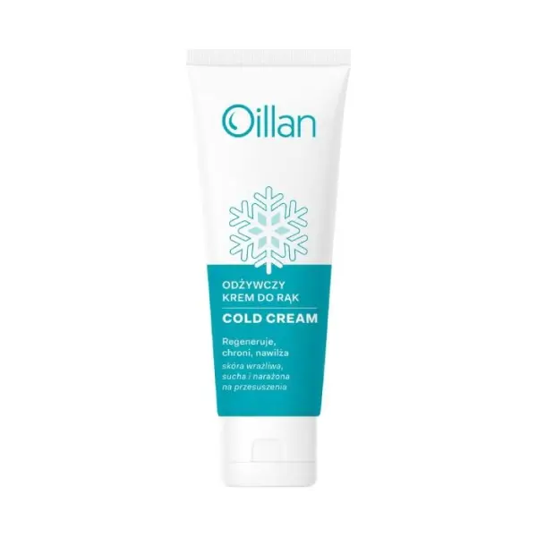 OILLAN COLD CREAM Ochronny krem do rąk na zimę, wiatr i mróz, 50 ml