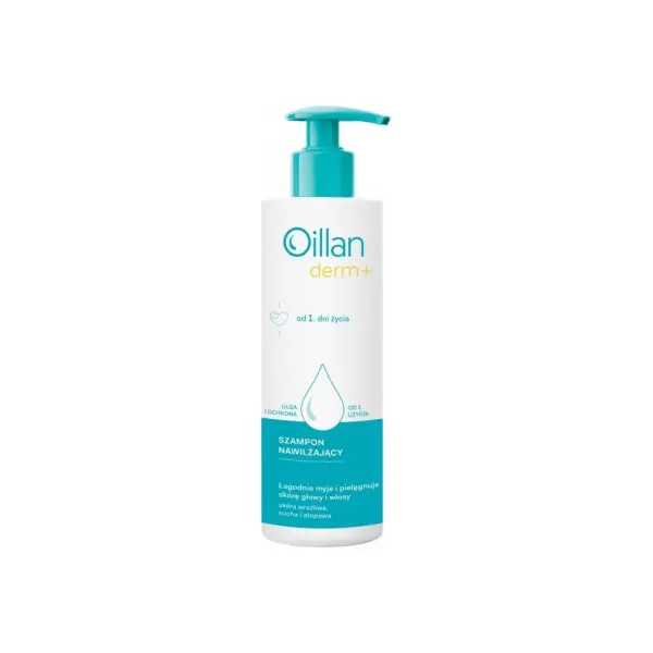 OILLAN DERM+ Szampon nawilżający, 180 ml