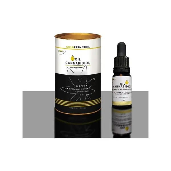 Olejek konopny macerat 30% CBD + CBG olej 10 ml