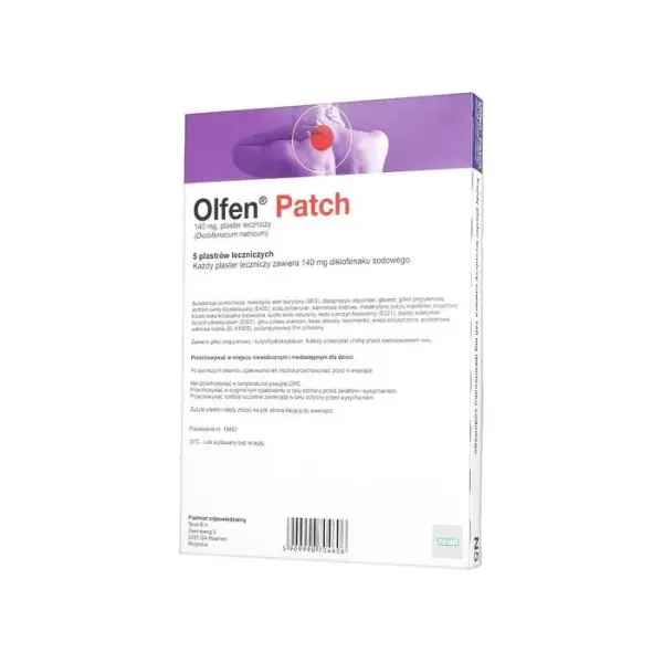 Olfen Patch plastry lecznicze 0,14g, 5 sztuk