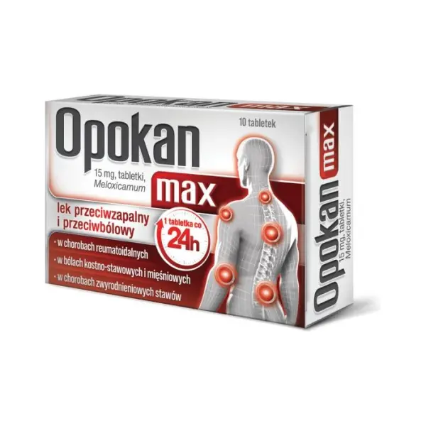 OPOKAN MAX 15 mg, 10 tabletek