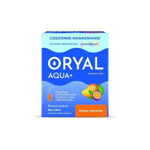 ORYAL Aqua+ mango marakuja, 14 saszetek