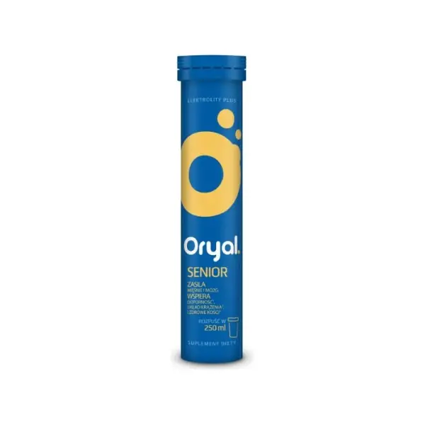 ORYAL SENIOR tabletki musujące, 20 sztuk