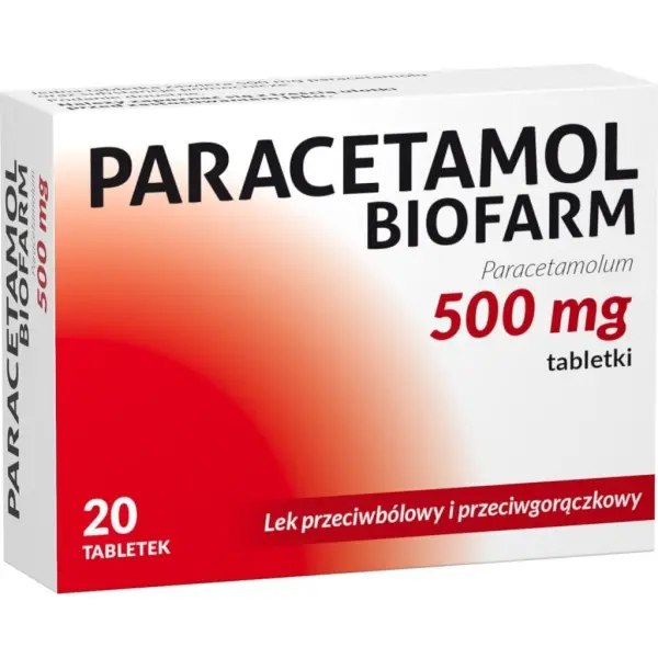 Paracetamol Biofarm 500mg 20 tabletek