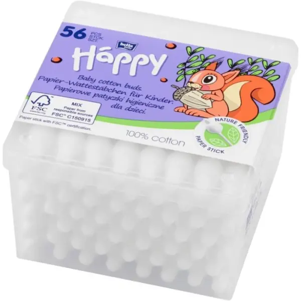 Patyczki higieniczne Bella Baby Happy 56 sztuk