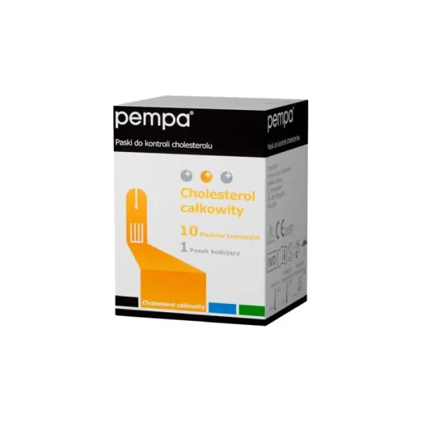 PEMPA Paski do kontroli cholesterolu BK-C2, 10 sztuk