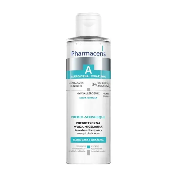 PHARMACERIS A PREBIO-SENSILIQUE Woda micelarna twarz i okolice oczu, 200 ml