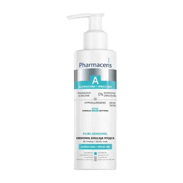 PHARMACERIS A PURI-SENSIMIL Emulsja myjąca do twarzy i okolic oczu, 190 ml