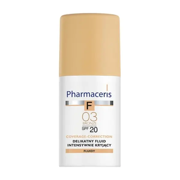 PHARMACERIS F Fluid kryjący Bronz 03 SPF20, 30 ml