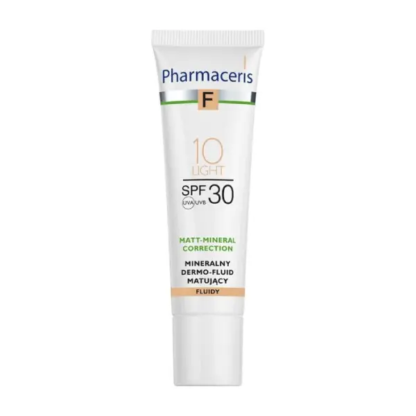 PHARMACERIS F Mineralny Dermo-Fluid matujący light 10 SPF30, 30 ml