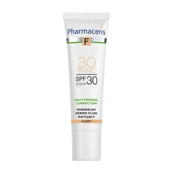 PHARMACERIS F Mineralny Dermo-Fluid matujący tanned 30 SPF30, 30ml