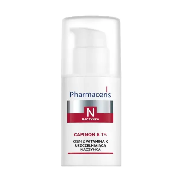 PHARMACERIS N CAPINON K 1% Krem uszczelniający naczynka z witamina K, 30 ml