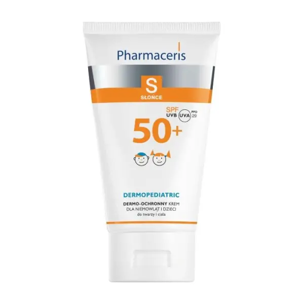 PHARMACERIS S Dermopediatric Krem do twarzy i ciała dla niemowląt i dzieci SPF 50+, 125 ml