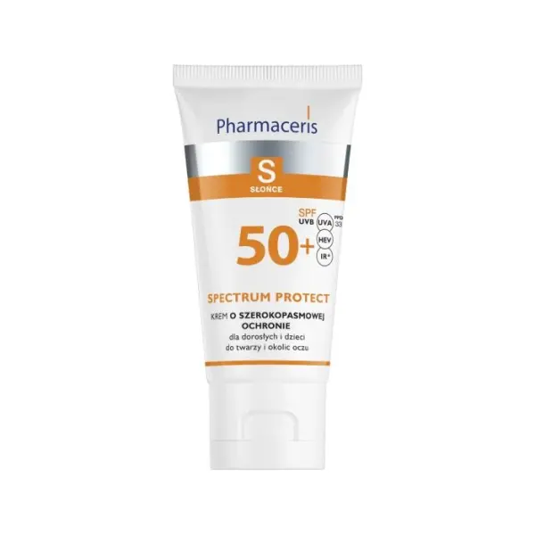 PHARMACERIS S Spectrum Protect Krem do twarzy i okolic o szerokopasmowej ochronie SPF 50+, 50 ml