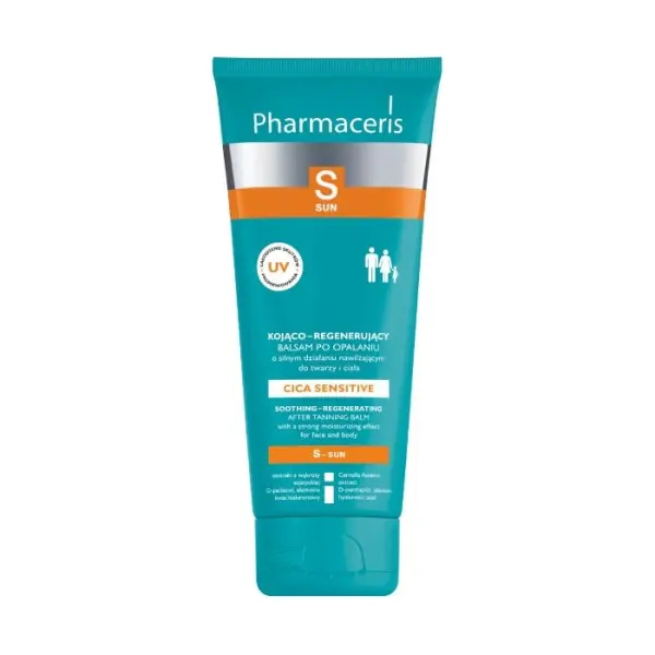 PHARMACERIS S Sun Cica Sensitive Balsam po opalaniu kojąco-regenerujący, 200 ml