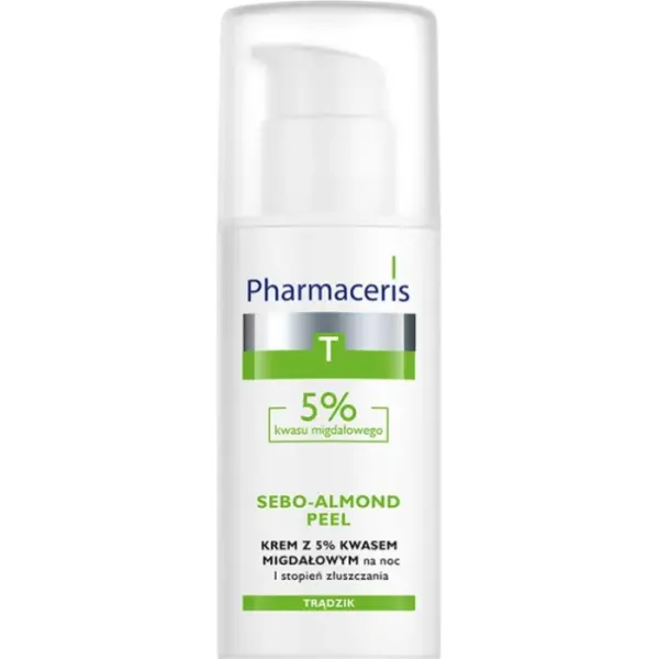 PHARMACERIS T SEBO-ALMOND PEEL 5% Krem do twarzy 1 stopień, 50 ml