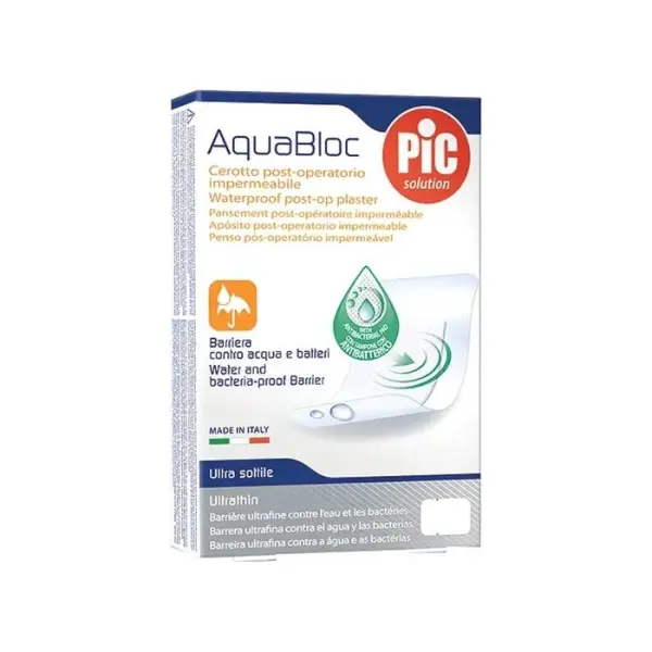 PIC Aquabloc Plaster pooperacyjny antybakteryjny 15x10 cm 5 sztuk