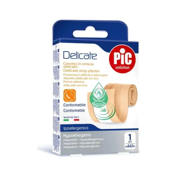 PIC Delicate plaster antybakteryjny do cięcia 0,5mx8cm, beżowy, 1 sztuka