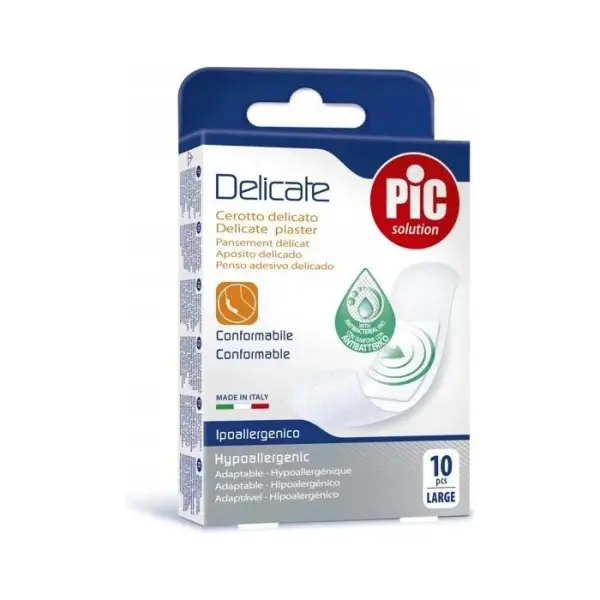PIC Delicate Plaster antybakteryjny duży 10 sztuk